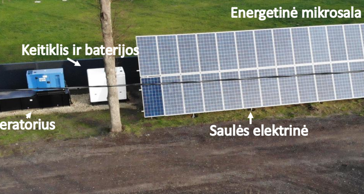 Energetinė mikrosala – išbandomas naujas technologinis sprendimas ESO tinkle