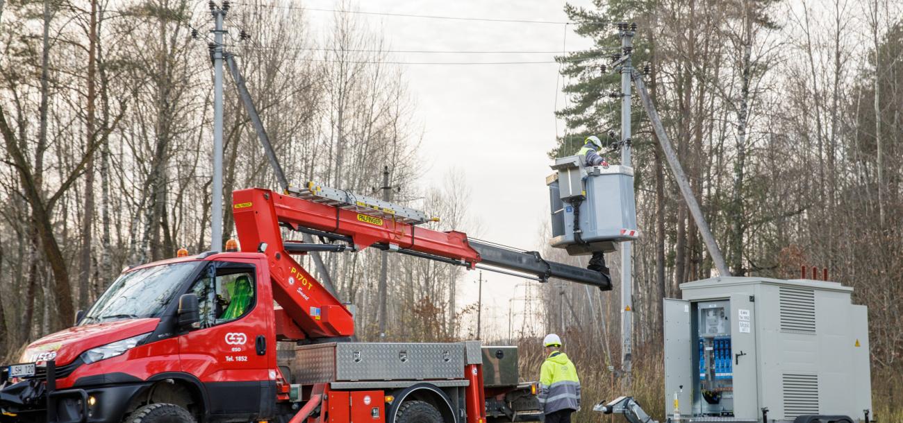 ESO mobili transformatorinė padės greičiau atstatyti elektros tiekimą gyventojams