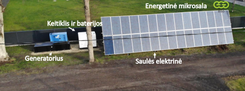 Energetinė mikrosala – išbandomas naujas technologinis sprendimas ESO tinkle