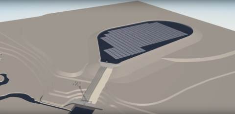 Ieškoma sprendimų, kaip Kruonio HAE įrengti saulės jėgainę ant vandens