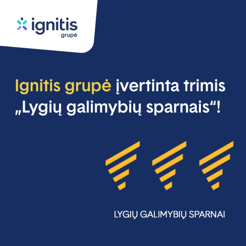  „Ignitis grupei“ – aukščiausias Lietuvoje įvertinimas už lygių galimybių principų diegimą